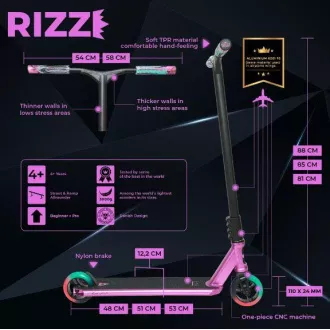 Freestyle robogó NKD Rizz Stunt, lila