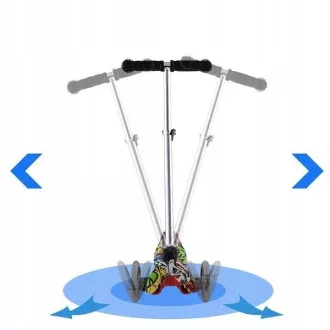 MINI SCOOTER háromkerekű robogó világító kerekekkel, Pillangókkal MINI SCOOTER háromkerekű robogó világító kerekekkel, Pillangókkal