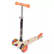 MINI SCOOTER háromkerekű robogó világító kerekekkel, EMOJI