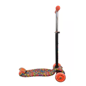 Háromkerekű robogó MAXI SCOOTER világító kerekekkel, BONBON vagy