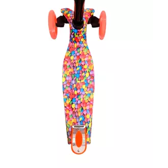 Háromkerekű robogó MAXI SCOOTER világító kerekekkel, BONBON, rózsaszínű