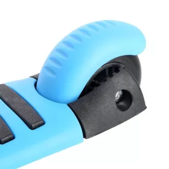 MINI SCOOTER 2in1 háromkerekű robogó LED kerekekkel, kék színben