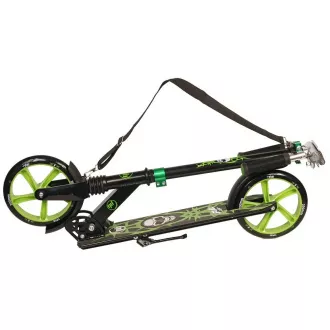 Robogó PB SKULL 2023 állvánnyal, 200mm, fekete-zöld, fekete-zöld