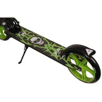 Robogó PB SKULL 2023 állvánnyal, 200mm, fekete-zöld, fekete-zöld