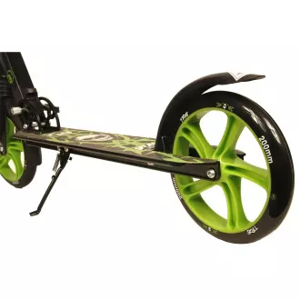 Robogó PB SKULL 2023 állvánnyal, 200mm, fekete-zöld, fekete-zöld