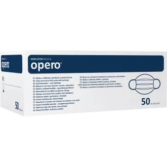 OPERO sebészeti háromrétegű gumi védőszájpárna fehér, 50 db