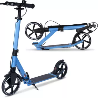 Összecsukható robogó MOVINO City Comfort , fekete - Blue Edition