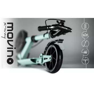 Összecsukható robogó MOVINO X-Way kézi- és lábfékkel, könnyű menta