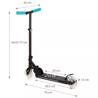 MOVINO COSMO 2 összecsukható roller LED kerekekkel 120 mm-es kerekekkel