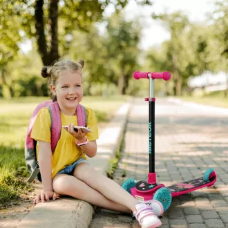 Gyerek háromkerekű robogó MTR Funny, Rózsaszín