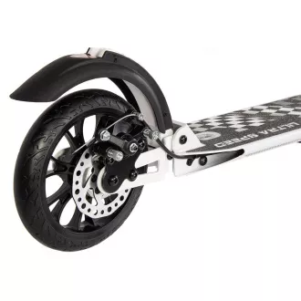 Összecsukható robogó ENERO ULTRA SPEED tárcsafékkel, 200mm, fehér
