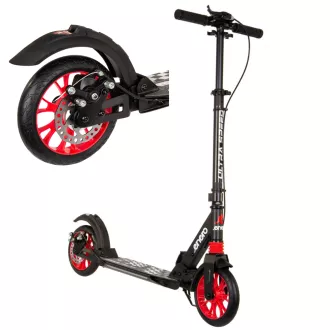 Összecsukható robogó ENERO ULTRA SPEED tárcsafékkel, 200mm, fekete