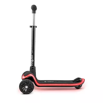 Gyerek háromkerekű robogó Cariboo LEDstar, fekete