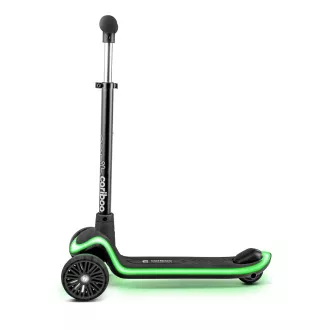 Gyerek háromkerekű robogó Cariboo LEDstar, fekete