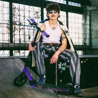 Összecsukható robogó MOVINO City Pro, PINK-PURPLE