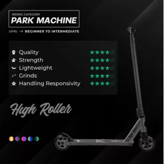 Freestyle robogó Story High Roller Stunt, fekete és szivárványszínű Freestyle robogó Story High Roller Stunt, fekete és szivárványszínű