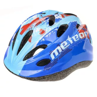 Gyermek kerékpáros sisak MTR BLUE SPLASH, M