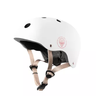 Movino Fehér-rózsaszín Freestyle sisak, M (54-58cm)