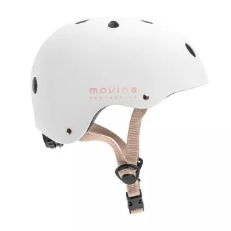 Movino Fehér-rózsaszín Freestyle sisak, M (54-58cm)