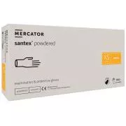 SANTEX POWDERED - Latex púderes testkesztyű, 100 db, L