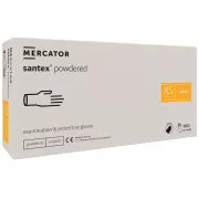 SANTEX POWDERED - Latex púderes testkesztyű, 100 db, XS