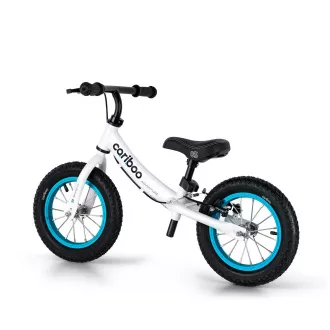 MOVINO Cariboo ADVENTURE gyermek kerékpár fékkel, 12'' felfújható kerekekkel, fehér és kék színben