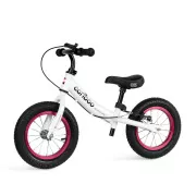 MOVINO Cariboo ADVENTURE gyermek kerékpár fékkel, felfújható kerekekkel 12'', fehér és rózsaszín, fehér és rózsaszín