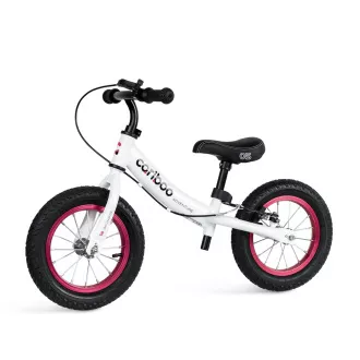 MOVINO Cariboo ADVENTURE gyermek kerékpár fékkel, felfújható kerekekkel 12'', fehér és rózsaszín, fehér és rózsaszín MOVINO Cariboo ADVENTURE gyermek kerékpár fékkel, felfújható kerekekkel 12'', fehér és rózsaszín, fehér és rózsaszín