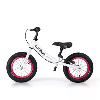 MOVINO Cariboo ADVENTURE gyermek kerékpár fékkel, felfújható kerekekkel 12'', fehér és rózsaszín, fehér és rózsaszín MOVINO Cariboo ADVENTURE gyermek kerékpár fékkel, felfújható kerekekkel 12'', fehér és rózsaszín, fehér és rózsaszín