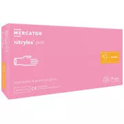 NITRYLEX PINK - Nitril kesztyű (púdermentes) rózsaszín, 100 db, L