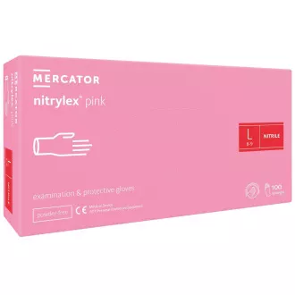 NITRYLEX PINK - Nitril kesztyű (pormentes) rózsaszín, 100 db, M