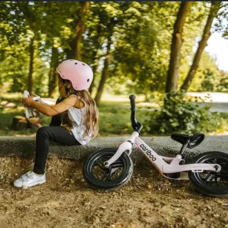 Robogó MOVINO Cariboo MAGNESIUM PRO könnyű vázzal, 12"-os kerekekkel, rózsaszínű