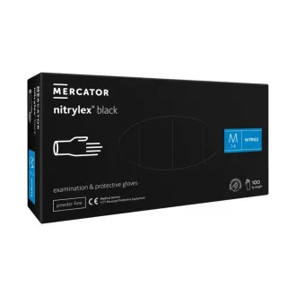 NITRYLEX BLACK - Nitril kesztyű (púdermentes) fekete, 100 db, XL