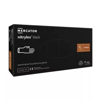 NITRYLEX BLACK - Nitril kesztyű (púdermentes) fekete, 100 db, XS