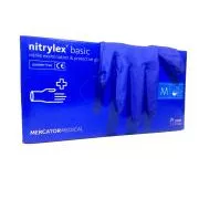 NITRYLEX BASIC - Nitril kesztyű (púder nélkül) sötétkék, 100 db, L