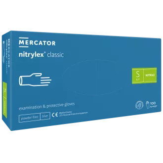 NITRYLEX CLASSIC - Nitril kesztyű (púdermentes) kék, nem steril - 100 db, L
