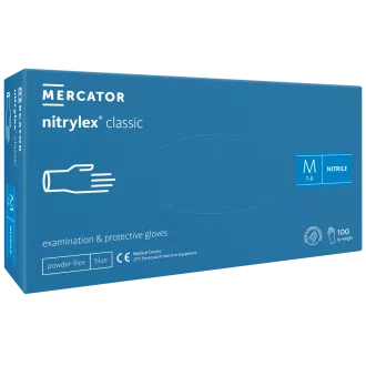 NITRYLEX CLASSIC - Nitril kesztyű (pormentes) kék, nem steril - 100 db, M