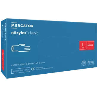 NITRYLEX CLASSIC - Nitril kesztyű (pormentes) kék, nem steril - 100 db, M