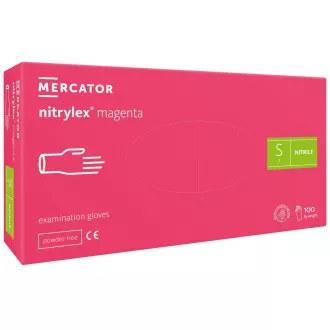NITRYLEX MAGENTA - Nitril kesztyű (púder nélkül), 100 db, L