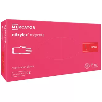 NITRYLEX MAGENTA - Nitril kesztyű (púder nélkül), 100 db, L