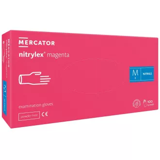 NITRYLEX MAGENTA - Nitril kesztyű (por nélkül), 100 db, S