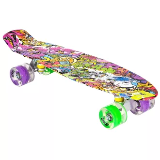 Pennyboard ENERO 56cm LED kerekekkel, VINTAGE