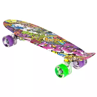 Pennyboard ENERO 56cm LED kerekekkel, VINTAGE