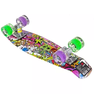 Pennyboard ENERO 56cm LED kerekekkel, VINTAGE