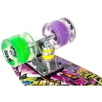 Pennyboard ENERO 56cm LED kerekekkel, VINTAGE