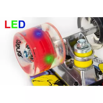 Pennyboard ENERO STREET-ART, 56 cm, LED kerekekkel