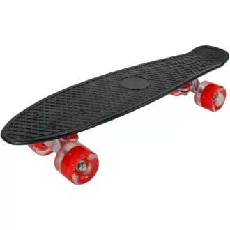 Pennyboard LED kerekekkel, 56 cm FEKETE/VÖRÖS