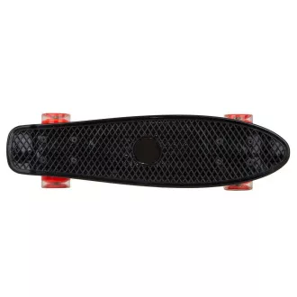 Pennyboard LED kerekekkel, 56 cm FEKETE/VÖRÖS