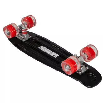Pennyboard LED kerekekkel, 56 cm FEKETE/VÖRÖS