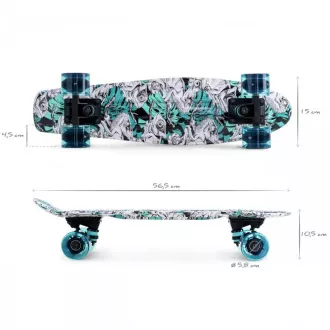 Pennyboard MOVINO Chameleon (DoublePrint) LED kerekekkel, 56cm Pennyboard MOVINO Chameleon (DoublePrint) LED kerekekkel, 56cm
